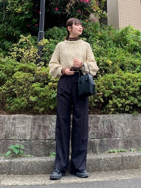 「ジーユー」｜みさきさん（レディース・162cm）の秋コーディネート