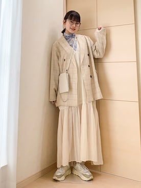 「ペールトーン」｜「アイテム（ジャケット/アウター）」を使った、みさきさん（レディース・162cm）の春コーディネート