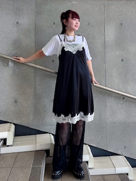 「アイテム（レッグウェア）」を使った、みさきさん（レディース・162cm）の夏コーディネート