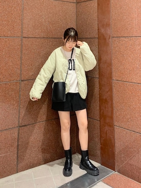 「mline」｜「アイテム（ジャケット/アウター）」を使った、みさきさん（レディース・162cm）の秋コーディネート