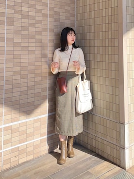 「beautiful people」｜「アイテム（その他）」を使った、みさきさん（レディース・162cm）の秋コーディネート