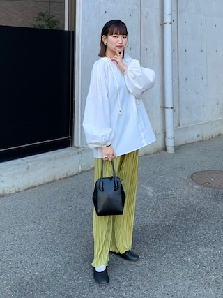 値下げ　lawgy string design 2way blouse lawgy（ラウジー）の「string design 2way blouse（シャツ