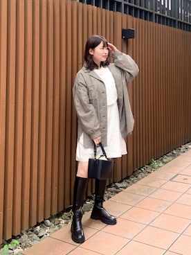 「チェックジャケット」｜「アイテム（その他）」を使った、みさきさん（レディース・162cm）の秋コーディネート
