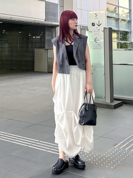 「UNITED ARROWS（ユナイテッドアローズ）のアイテム」を使った、みさきさん（レディース・162cm）の夏コーディネート