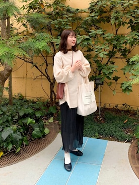 「beautiful people」｜「アイテム（その他）」を使った、みさきさん（レディース・162cm）の秋コーディネート