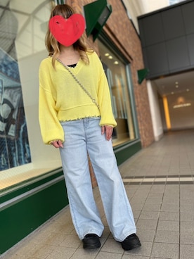 「JEANASIS（ジーナシス）のアイテム（PC・スマホグッズ/家電）」を使った、マッキーさん（レディース・154cm）の春コーディネート