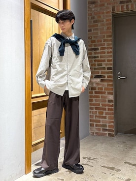 「アイテム（ローファー）」を使った、りょーやさん（メンズ・180cm・20代）の秋コーディネート
