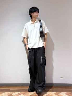 「RAGEBLUE（レイジブルー）のアイテム（トップス）」を使った、りょーやさん（メンズ・180cm）の春コーディネート