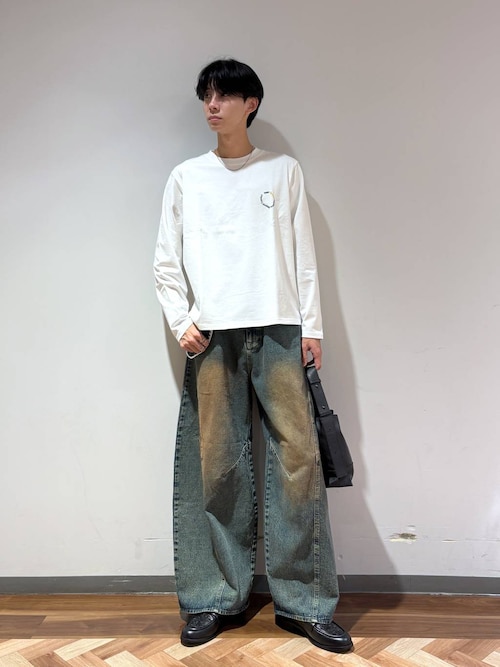 「RAGEBLUE(レイジブルー)の【ステンレス素材】SHORT CHAIN NECKLACE/ショートチェーンネックレス(ネックレス)」を使った、りょーやさん(メンズ・180cm)の秋コーディネート