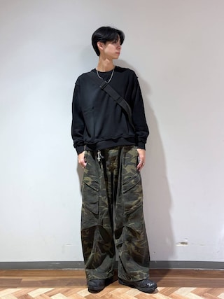 「RAGEBLUE(レイジブルー)の【ステンレス素材】SHORT CHAIN NECKLACE/ショートチェーンネックレス(ネックレス)」を使った、りょーやさん(メンズ・180cm)の秋コーディネート