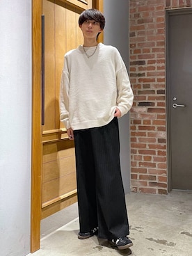 「RAGEBLUE（レイジブルー）のアイテム（パンツ）」を使った、りょーやさん（メンズ・180cm）の秋コーディネート