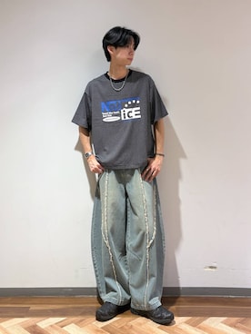 「RAGEBLUE（レイジブルー）のアイテム」を使った、りょーやさん（メンズ・180cm）の夏コーディネート