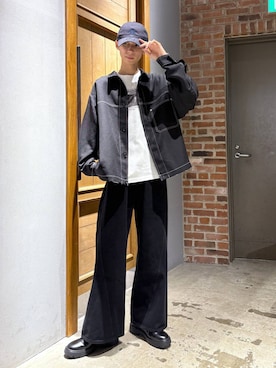 「RAGEBLUE（レイジブルー）のアイテム（パンツ）」を使った、りょーやさん（メンズ・180cm）の秋コーディネート