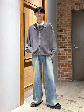 「RAGEBLUE（レイジブルー）のアイテム（パンツ）」を使った、りょーやさん（メンズ・180cm）の秋コーディネート