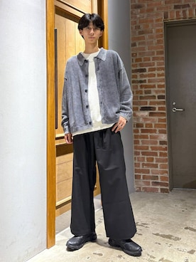 「アイテム（スウェット）」を使った、りょーやさん（メンズ・180cm）の秋コーディネート
