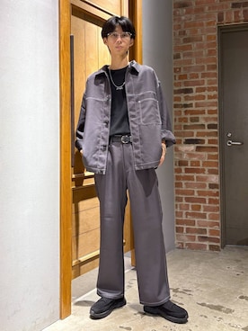 「セットアップ」｜りょーやさん（メンズ・180cm）の秋コーディネート