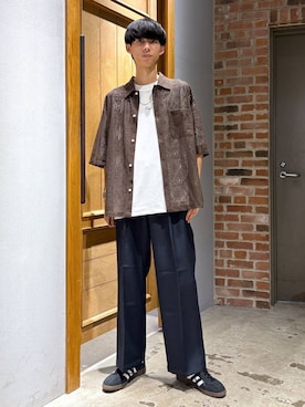 「adidas（アディダス）の【adidas/アディダス】SPEZIAL/スペツィアル/スニーカー（スニーカー）」を使った、りょーやさん（メンズ・180cm）の夏コーディネート