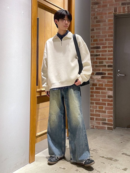 シンセティックレザー/ビッグショルダーバッグ