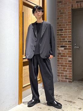 「アイテム（テーラードジャケット）」を使った、りょーやさん（メンズ・180cm・20代）の秋コーディネート