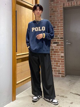 「アイテム（スウェット）」を使った、りょーやさん（メンズ・180cm・20代）の秋コーディネート