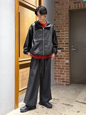 「RAGEBLUE（レイジブルー）のアイテム（ブルゾン）」を使った、りょーやさん（メンズ・180cm）の秋コーディネート