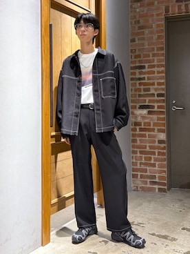 「アイテム（ブルゾン）」を使った、りょーやさん（メンズ・180cm）の夏コーディネート