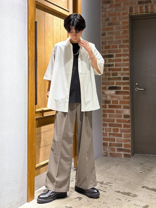 【LUXURY+EASY】＜接触冷感＞ラグイージー/ドレープルーズシャツ