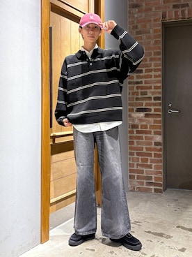 「RAGEBLUE（レイジブルー）のアイテム（パンツ）」を使った、りょーやさん（メンズ・180cm）の秋コーディネート