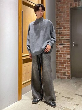 「アイテム（スウェット）」を使った、りょーやさん（メンズ・180cm・20代）の秋コーディネート