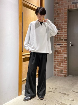 「アイテム（スウェット）」を使った、りょーやさん（メンズ・180cm・20代）の秋コーディネート