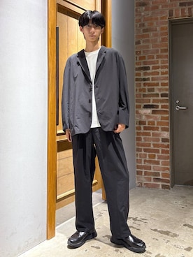 「アイテム（テーラードジャケット）」を使った、りょーやさん（メンズ・180cm・20代）の夏コーディネート