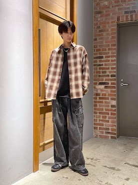 「アイテム（スウェット）」を使った、りょーやさん（メンズ・180cm・20代）の秋コーディネート