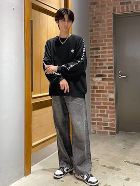 「アイテム（スウェット）」を使った、りょーやさん（メンズ・180cm・20代）の秋コーディネート