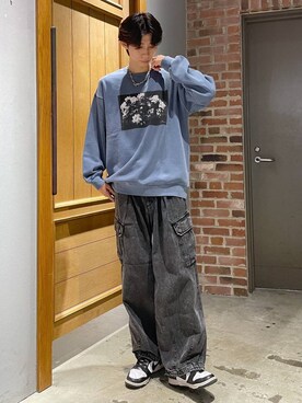 「アイテム（スウェット）」を使った、りょーやさん（メンズ・180cm・20代）の秋コーディネート