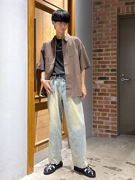 「アイテム（ウォレットチェーン）」を使った、りょーやさん（メンズ・180cm）の夏コーディネート