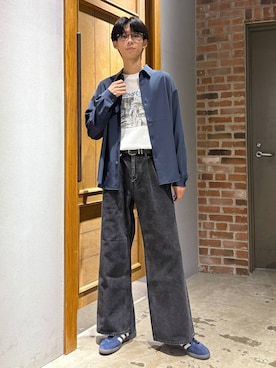「アイテム（ベルト）」を使った、りょーやさん（メンズ・180cm）の夏コーディネート