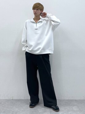 「アイテム（スウェット）」を使った、りょーやさん（メンズ・180cm・20代）の春コーディネート