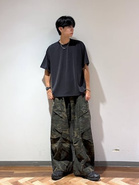 「SALOMON（サロモン）の【SALOMON/サロモン】XA PRO 3D V9G/スニーカー（スニーカー、ブラック系）」を使った、りょーやさん（メンズ・180cm）の夏コーディネート