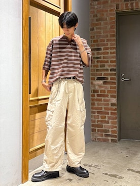 「アイテム（ドレスシューズ）」を使った、りょーやさん（メンズ・180cm・20代）の夏コーディネート