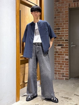 「アイテム（サンダル）」を使った、りょーやさん（メンズ・180cm）の夏コーディネート