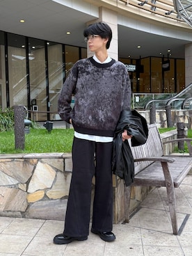 「アイテム（ブルゾン）」を使った、りょーやさん（メンズ・180cm）の秋コーディネート