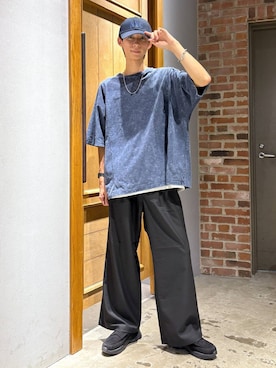 「アイテム（帽子）」を使った、りょーやさん（メンズ・180cm・20代）の夏コーディネート