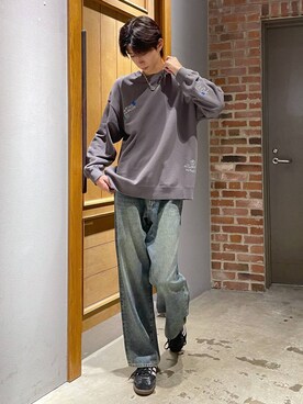 「アイテム（スウェット）」を使った、りょーやさん（メンズ・180cm・20代）の秋コーディネート