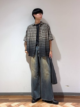 「RAGEBLUE（レイジブルー）のアイテム」を使った、りょーやさん（メンズ・180cm）の夏コーディネート