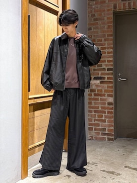 「RAGEBLUE（レイジブルー）のアイテム（ジャケット/アウター）」を使った、りょーやさん（メンズ・180cm）の秋コーディネート