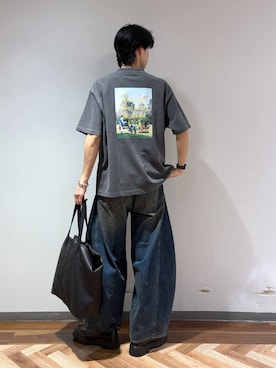 「RAGEBLUE（レイジブルー）のアイテム（トップス）」を使った、りょーやさん（メンズ・180cm）の春コーディネート