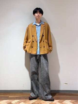 「RAGEBLUE（レイジブルー）のClassical leather Deck Shoes/デッキシューズ（モカシン/デッキシューズ）」を使った、りょーやさん（メンズ・180cm）の春コーディネート