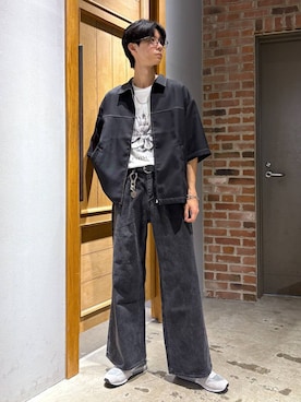 「アイテム（スニーカー）」を使った、りょーやさん（メンズ・180cm・20代）の夏コーディネート
