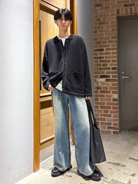 「RAGEBLUE（レイジブルー）のアイテム（パンツ）」を使った、りょーやさん（メンズ・180cm）の秋コーディネート
