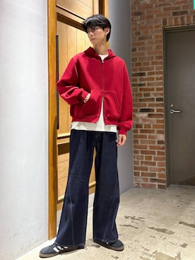 「RAGEBLUE（レイジブルー）のアイテム（パンツ）」を使った、りょーやさん（メンズ・180cm）の秋コーディネート
